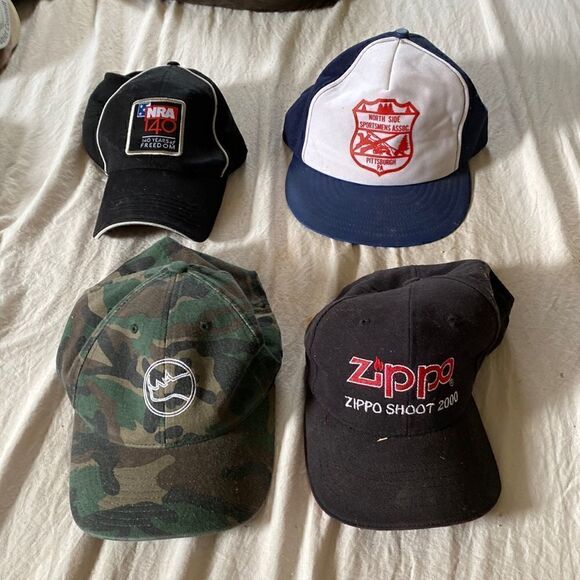 Bundle mens baseball hats.  Shooting. NRA. See pictures - Picture 1 of 5